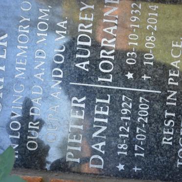 ORFFER Pieter Daniel 1927-2007 &amp; Audrey Lorraine 1932-2014