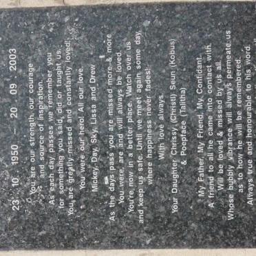 ORTON Henry Albert Thomas 1950-2003