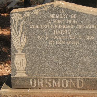 ORSMOND Harry 1906-1962