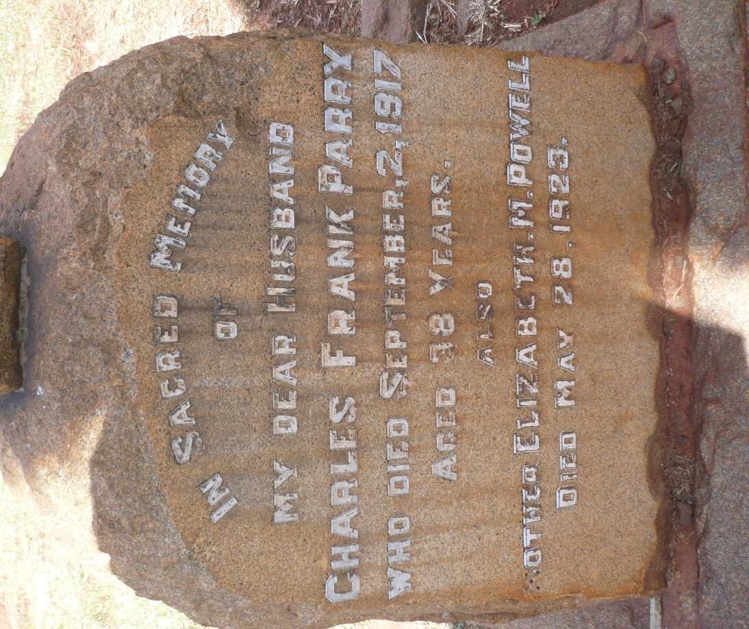 POWELL Elizabeth M. -1923 :: PARRY Charles Frank -1917