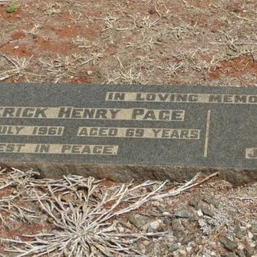 PAGE Frederick Henry -1961 &amp; Gladys -1954