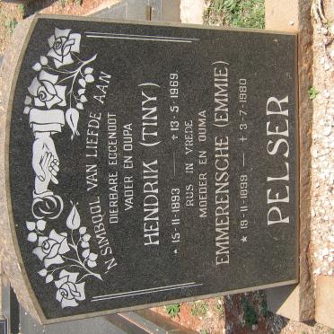 PELSER Hendrik 1893-1969 &amp; Emmerensche 1899-1980