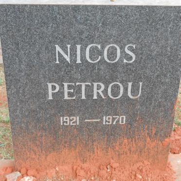 PETROU Nicos 1921-1970
