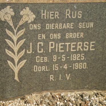 PIETERSE J.C. 1925-1960