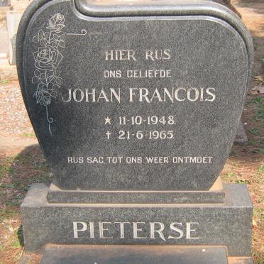 PIETERSE Johan Francois 1948-1965
