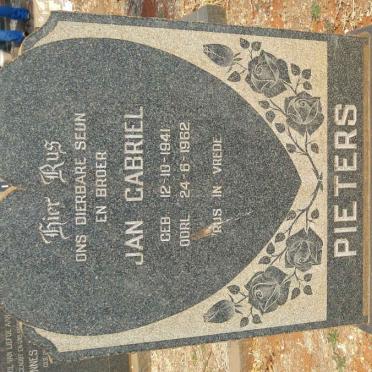 PIETERS Jan Gabriel 1941-1962