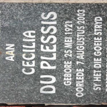 PLESSIS Cecilia, du 1921-2003