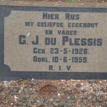 PLESSIS G.J., du 1926-1959