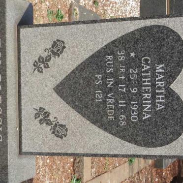 PLESSIS Martha Catherina, du 1930-1968