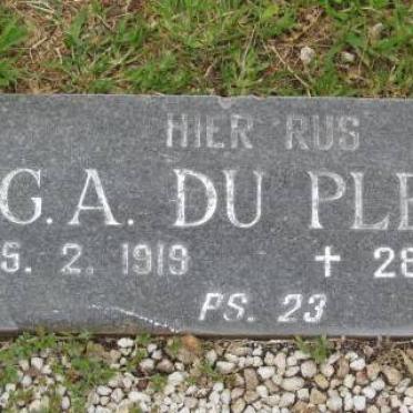 PLESSIS C.G.A., du 1919-1994