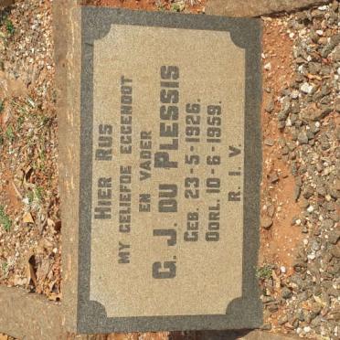 PLESSIS C.J., du 1926-1959