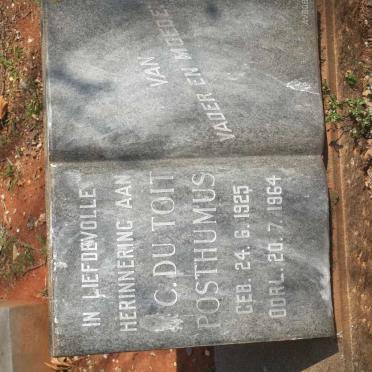 POSTHUMUS ?. C. du Toit 1925-1964