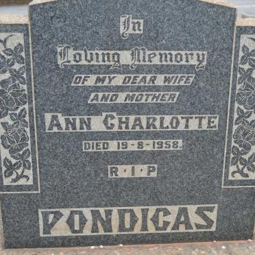 PONDICAS Ann Charlotte -1958