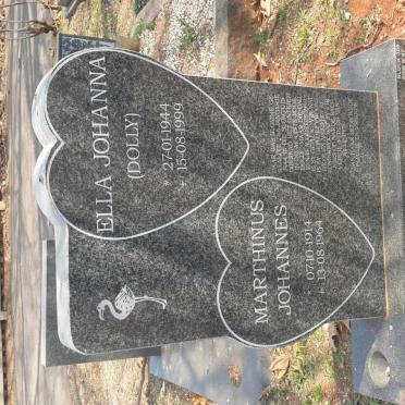 PRETORIUS Marthinus Johannes 1914-1964 :: LE ROUX Ella Johanna 1944-1999