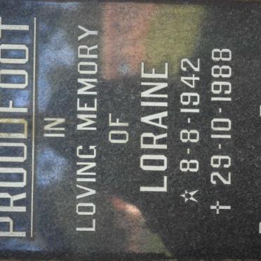 PROUDFOOT Loraine 1942-1988