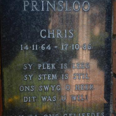 PRINSLOO Chris 1964-1986