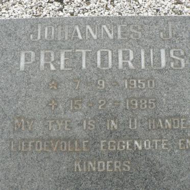 PRETORIUS Johannes J. 1950-1985