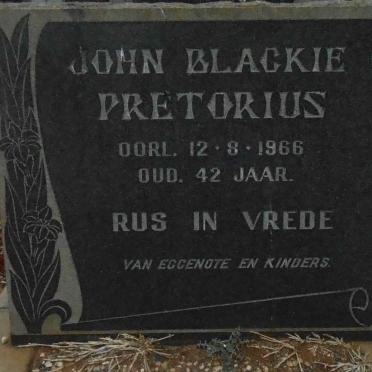 PRETORIUS John Blackie -1966