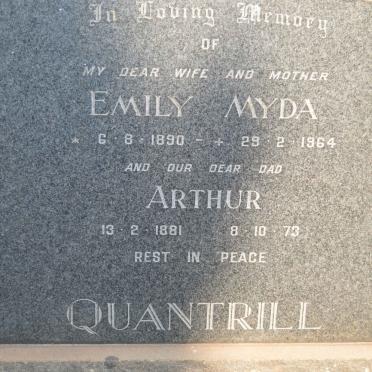 QUANTRILL Arthur 1881-1973 &amp; Emily Myda 1890-1964