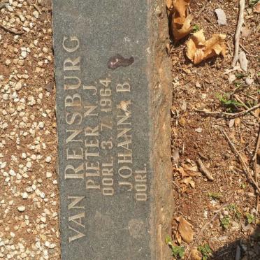 RENSBURG Pieter N.J., van -1964 &amp; Johanna B.