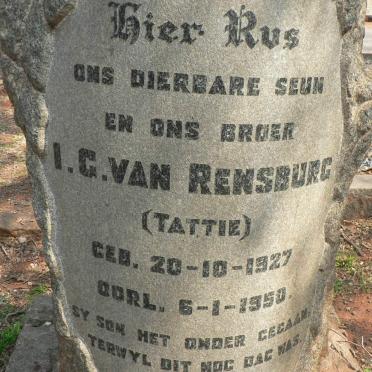 RENSBURG I.G., van 1927-1950