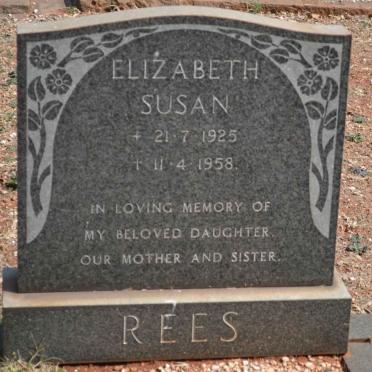 REES Elizabeth Susan 1925-1958