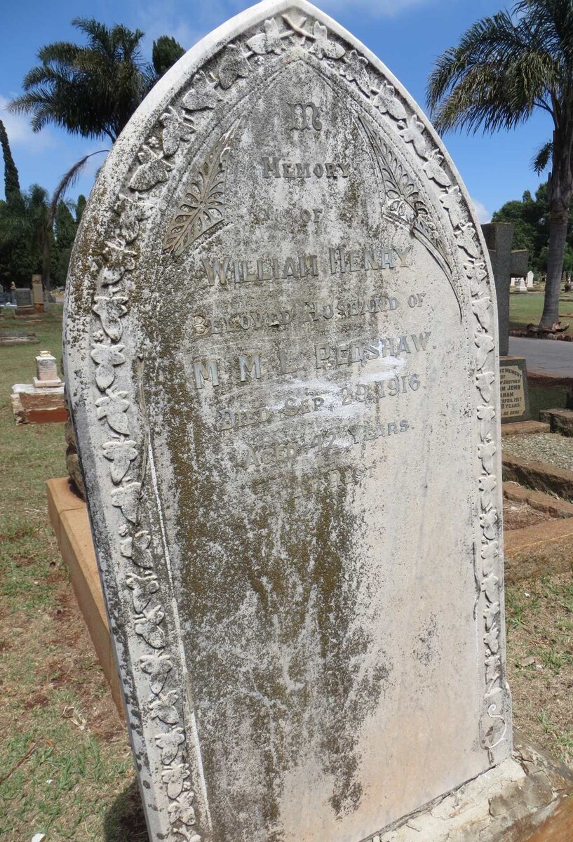 REDSHAW William Henry -1916