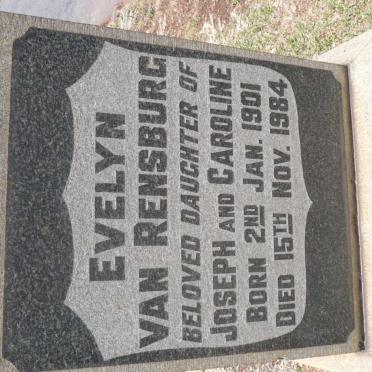 RENSBURG Evelyn, van 1901-1984