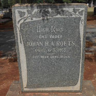 ROETS Johan H.A. -1913