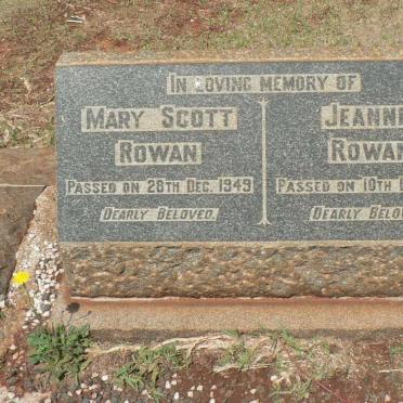 ROWAN Mary Scott -1949 :: ROWAN Jeannie -1955