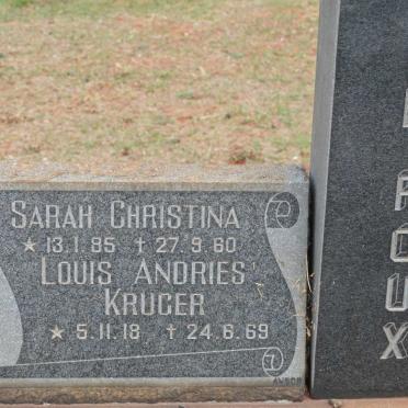 ROUX Sarah Christina, le 1885-1960 :: LE ROUX Louis Andries Kruger 1918-1969