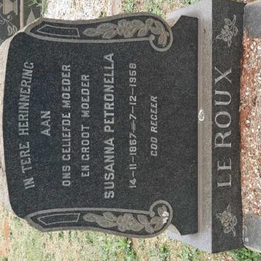 ROUX Susanna Petronella, le 1867-1958