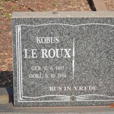 ROUX Kobus, le 1937-1964