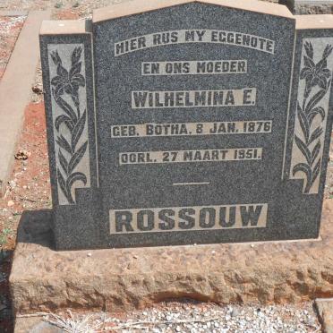 ROSSOUW Wilhelmina E. 1876-1951