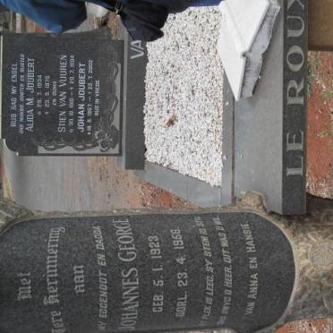 ROUX Johannes George, le 1923-1956