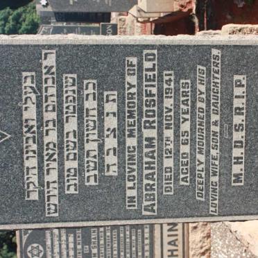 ROSFIELD Abraham -1941