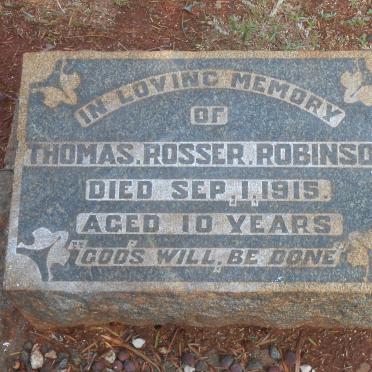 ROBINSON Thomas Rosser -1915