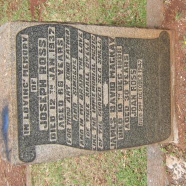 ROSS Joseph -1937 &amp; Joan -1947 :: MacKAY James David -1906