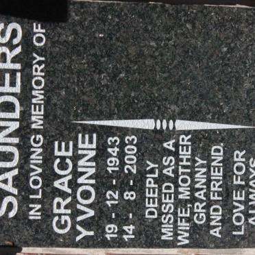 SAUNDERS Grace Yvonne 1943-2003