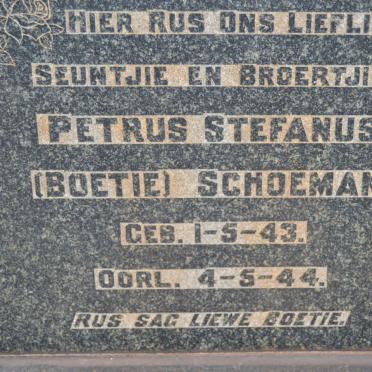 SCHOEMAN Petrus Stefanus 1943-1944