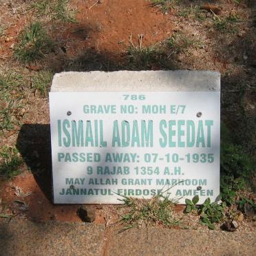 SEEDAT Ismail Adam -1935