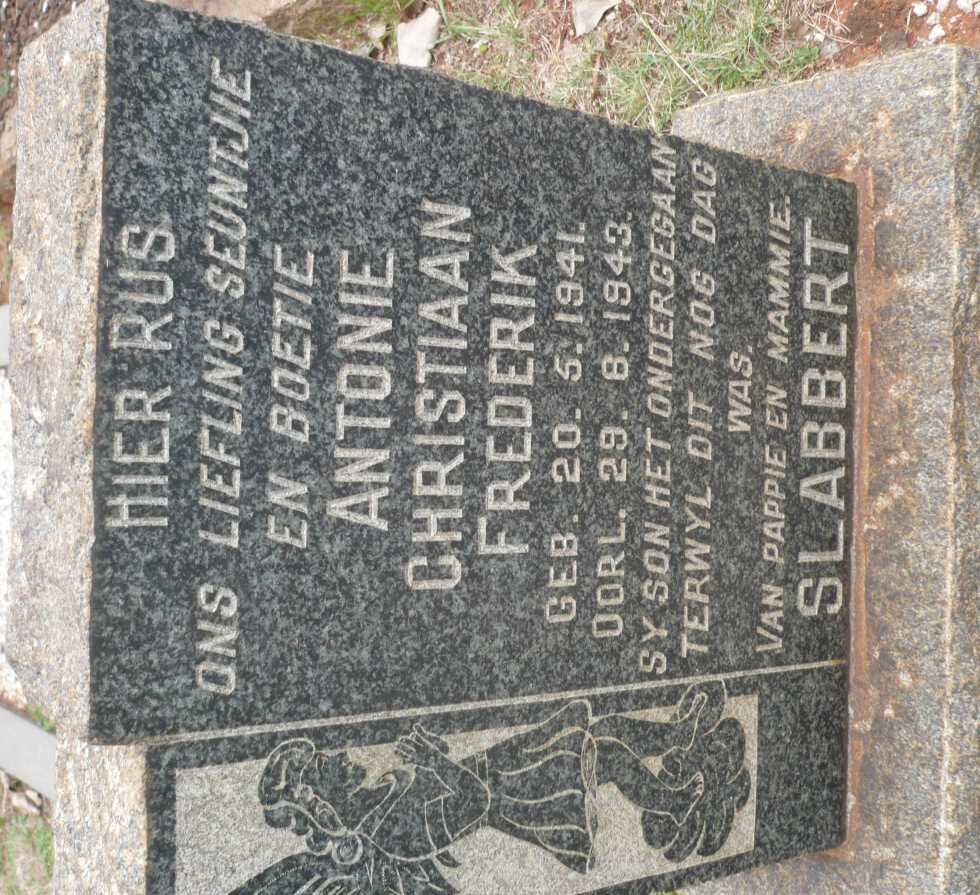 SLABBERT Antonie Christiaan Frederik 1941-1943