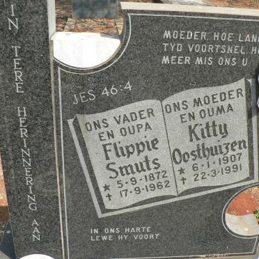 SMUTS Flippie 1872-1962 &amp; Kitty OOSTHUIZEN 1907-1991