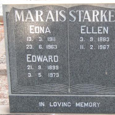 STARKEY Ellen 1883-1967 :: MARAIS Edward 1899-1973 &amp; Edna 1911-1963 