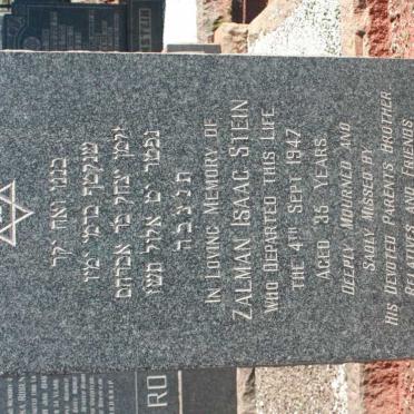 STEIN Zalman Isaac -1947