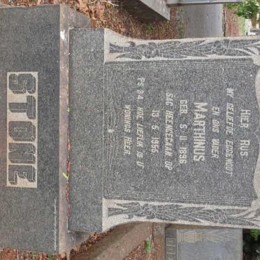 STONE Marthinus 1896-1955