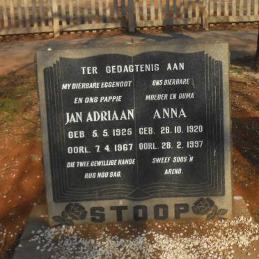 STOOP Jan Adriaan 1925-1967 &amp; Anna 1920-1997