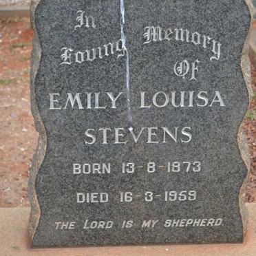 STEVENS Emily Louisa 1873-1959