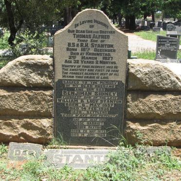 STANTON Benjimin Sidney 1857-1936 &amp; Rose Harriet PAXTON 1873-1960 :: STANTON Thomas Alfred -1927