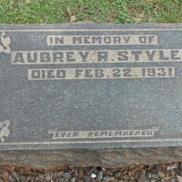 STYLES Aubrey R. -1931